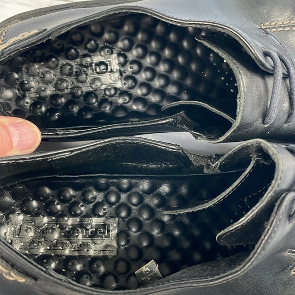 Josef Seibel Black Unisex Oxfords with Contrast Stitching main image 9